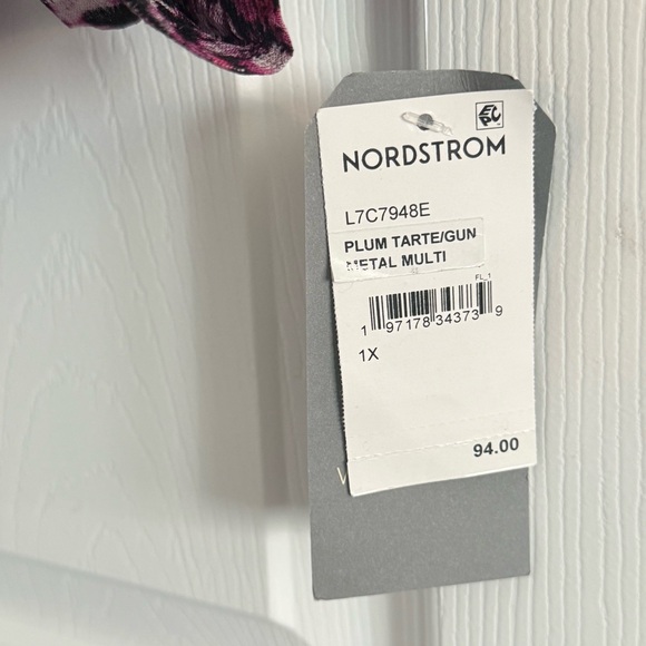 Wit & Wisdom/Democracy Purple Sparkly Blouse 1X - Picture 6 of 12